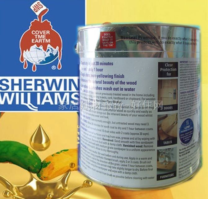 ����Sherwin-Williamsˮ���� Warnishˮ��ľ���� 2.5L