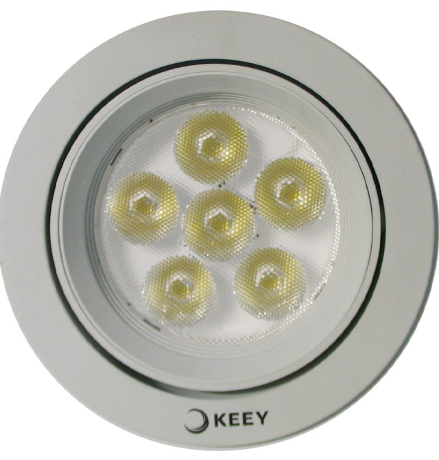 LEDͲ�����컨�� QY-L606 6w ���bǶ��ʽ �X�Ͻ���|��ɫ