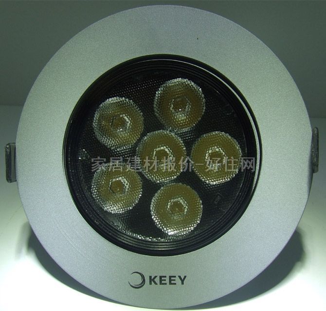 LEDͲ�����컨�� ��100mm QY-L605 6w ���bǶ��ʽ �X�Ͻ���|ɳ�yɫ