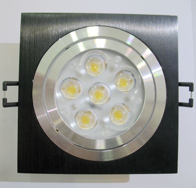 LEDͲ�����컨�� QY-L612 6��1w ���bǶ��ʽ ��113mm �X�Ͻ���|���yɫ