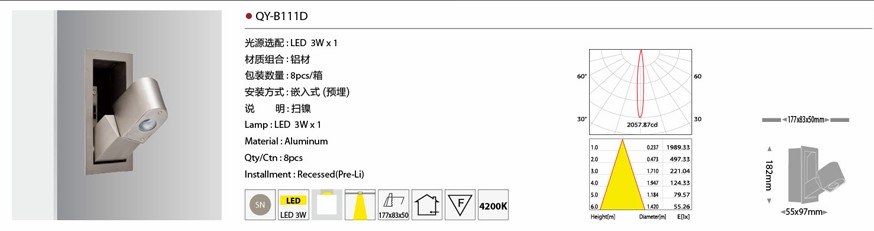 ��һ����LED�� QY-LD104 LED 1W��6