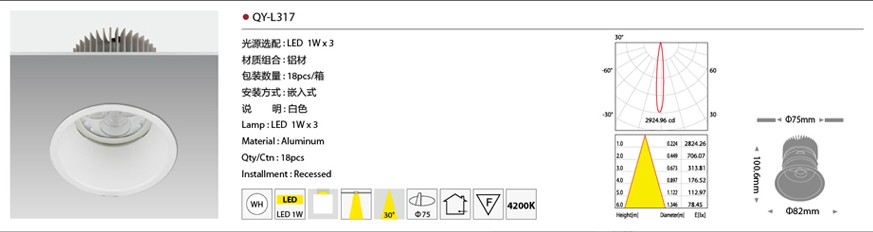 ��һ����LED�� QY-L316 LED 1W��3