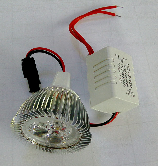 ����LED��Դ 220V-MR16܇�X���� 3��1w