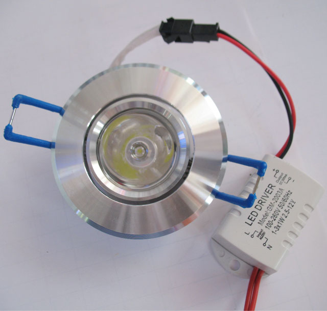 ����LEDͲ�����컨�� LED��YH-01Y 1��1w ���bǶ��ʽ �_�צ�57mm