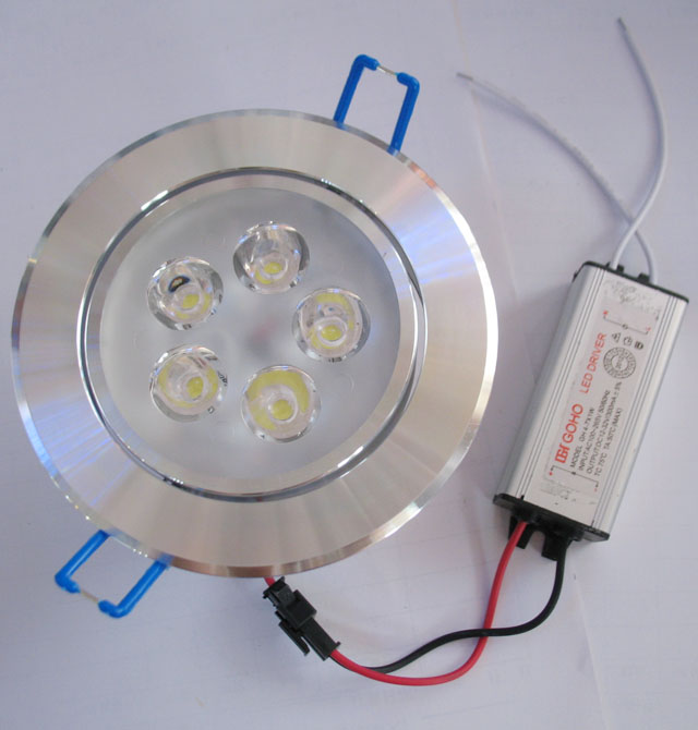 LEDͲ�����컨�� LED��YH-05Y 5��1w ���bǶ��ʽ �_�צ�90mm