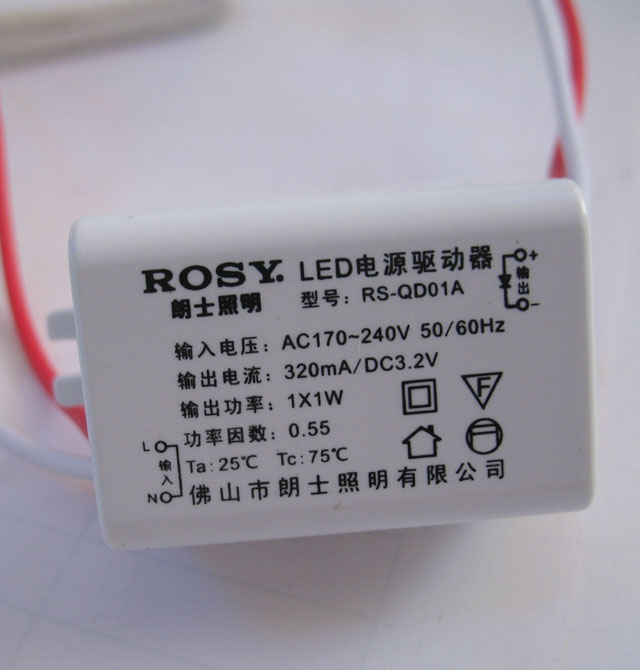 ��ʿLEDͲ�����컨�� LED��RS-LC211�����ף� 1��1w ���bǶ��ʽ �_�צ�60mm ܇�X���|����ɫ