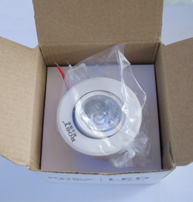 ��ʿLEDͲ�����컨�� LED��RS-LC211�����ף� 1��1w ���bǶ��ʽ �_�צ�60mm ܇�X���|����ɫ