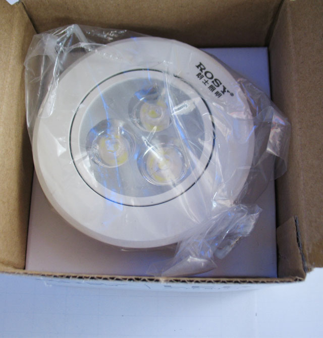 ��ʿLEDͲ�����컨�� LED��RS-LC213�����ף� 3��1w ���bǶ��ʽ �_�צ�72mm ܇�X���|����ɫ