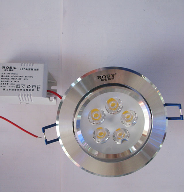 LEDͲ�����컨�� LED�컨����RS-LC225���߹⣩ 5��1w ���bǶ��ʽ �_�צ�95mm ܇�X���|�߹�ɫ