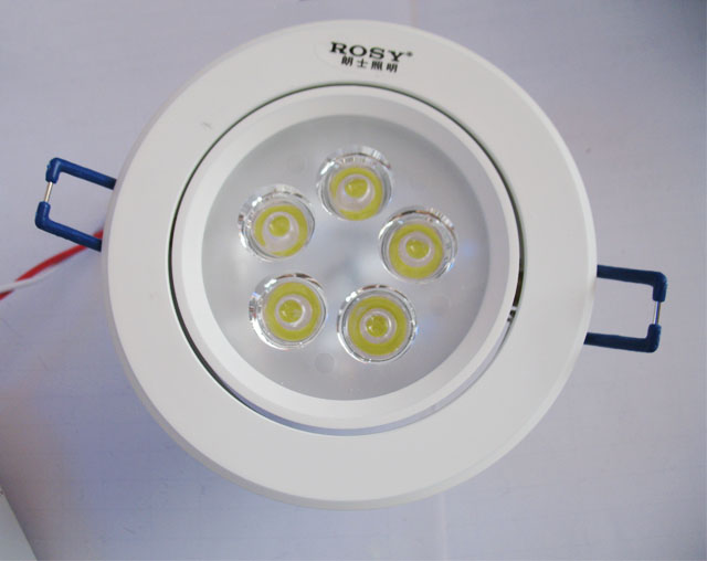 ��ʿLEDͲ�����컨�� LED�컨��RS-LC225�����ף� 5��1w ���bǶ��ʽ �_�צ�95mm ܇�X���|����ɫ