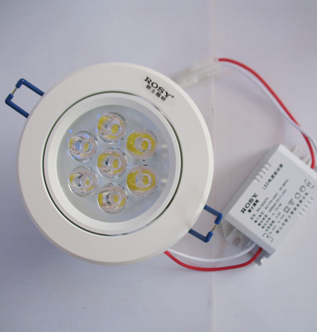 LEDͲ�����컨�� LED��RS-LC227�����ף� 7��1w ���bǶ��ʽ �_�צ�95mm ܇�X���|����ɫ