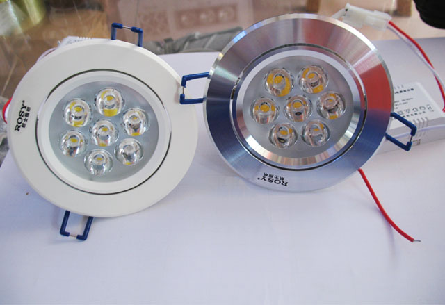 ��ʿLEDͲ�����컨�� LED��RS-LC227�����ף� 7��1w ���bǶ��ʽ �_�צ�95mm ܇�X���|����ɫ