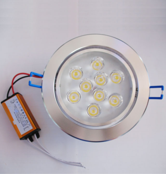 LEDͲ�����컨�� LED��YH-9Y 9��1w ���bǶ��ʽ �_�צ�120mm