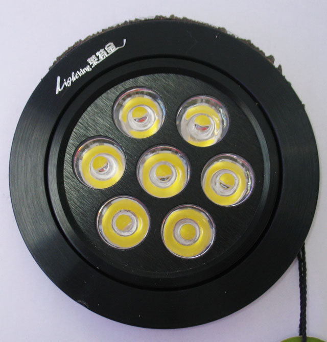 LEDͲ�����컨�� THD-8008 7��1w ���bǶ��ʽ �X�Ͻ���|��ɫ