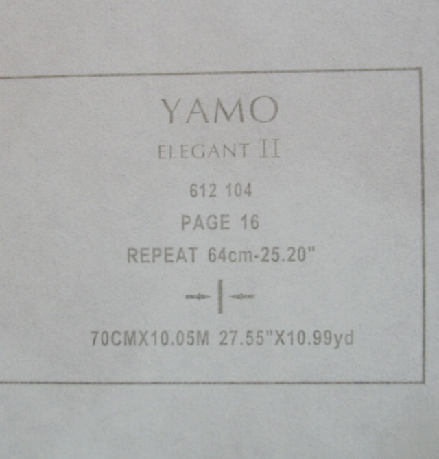 YAMO���� ELEGANT(II)612104 ��700mm���L10.05�� �q��PVC�� �W�� ��ɫ
