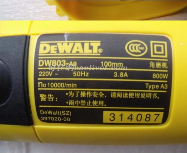 �Â���ĥ�C������C DEWALT�����ĥ�CDW803-A9 800W