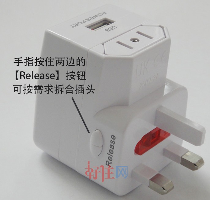 �f���f���D�Q�������^ ȫ��ͨ��USB 10A 100-240V~ ���D�A�D���_ ���� ��