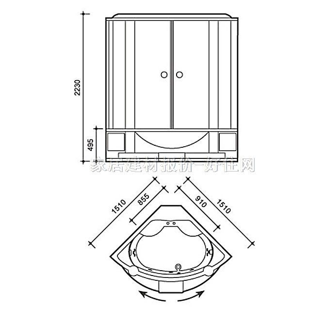 ��������ɣ�÷� AV202��X�p������(����Ħ��) 1510mm��1510mm����2230mm
