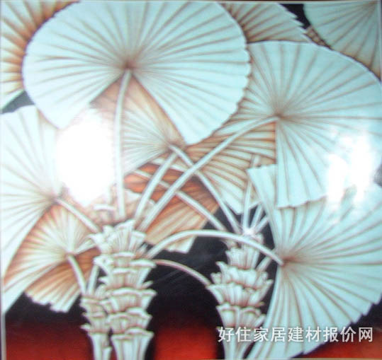 文杰玻璃工藝玻璃 浮雕金葵 8厘